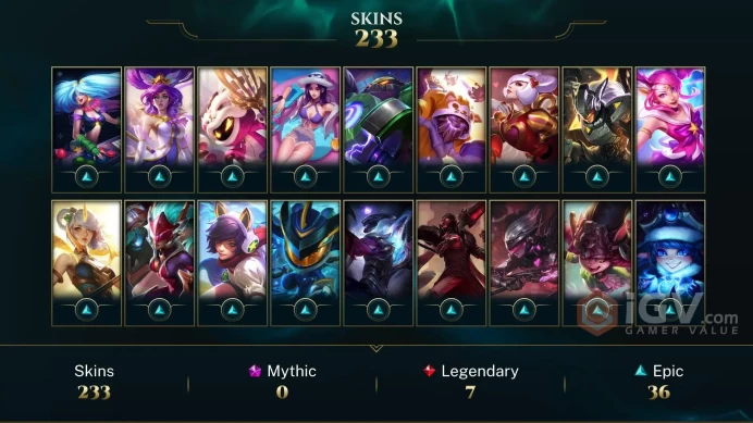 NA - 33 LVL - 233 Skins - RARE 2012 Icons - 11 Rune Pages - DJ Sona - Spirit Guard Udyr - Pulsefire Ezreal - Mecha Zero Sion - AN282