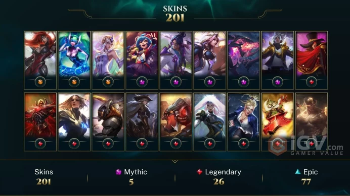 NA - 443 LVL - 201 Skins - All Champs - Prestige True Damage Yasuo - Prestige Broken Covenant Miss Fortune - Soul Fighter Viego - Dark St AN292