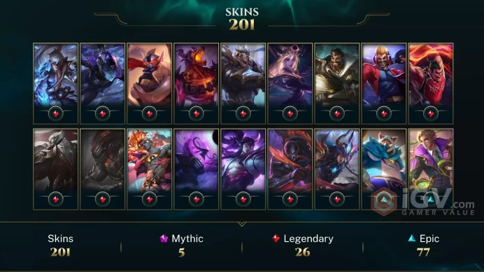NA - 443 LVL - 201 Skins - All Champs - Prestige True Damage Yasuo - Prestige Broken Covenant Miss Fortune - Soul Fighter Viego - Dark St AN292