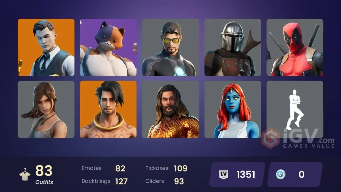 [PC/PSN/XBOX] FA 83 SKINS | MANDALORIAN | LARA CROFT | MIDAS | DEADPOOL | BRUTUS | MEOWSCLES | BOOGIE DOWN | RAZ | SPIRE ASSASSIN | JOEY |