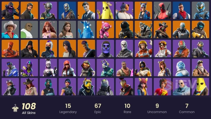 FA / 105 SKINS / OG SKULL TROOPER / THE REAPER / TAKE THE L