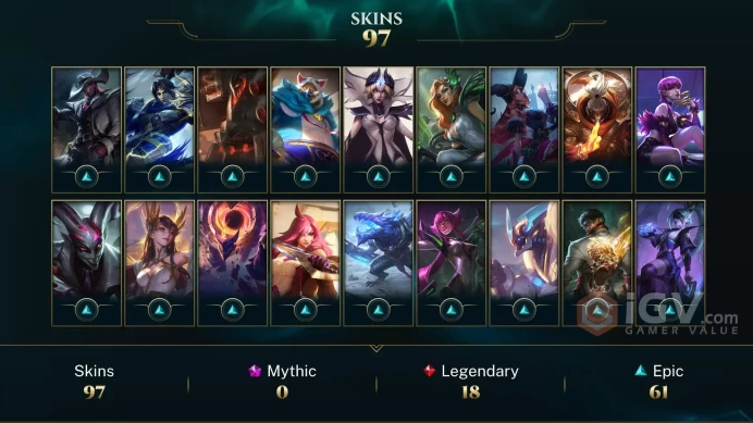 NA - 164 LVL - 97 Skins - Dawnbringer Yone - Debonair Zed - Galaxy Slayer Zed Chroma Mythic - Dream Dragon Yasuo - Nightbringer Yasuo MID LE107