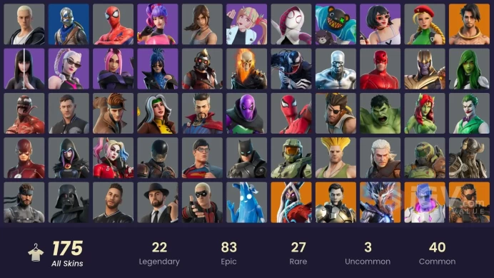 [PC/PSN/XBOX] 176 skins | Blue Squire | Master Chief (Matte Black) | Vivi Chroma | Subzero Cryptic | Sultura | Y468