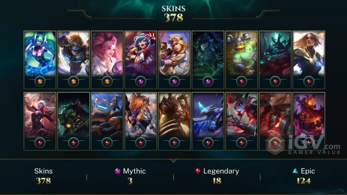EUW ~ 400 Skins - All Champions - Prestige Arcade Caitlyn - Soulstealer Vayne - K/DA ALL OUT Seraphine Indie - Battle Bunny Miss Fortune OC501