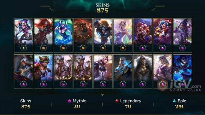 EUW ~ 900 Skins - 20 Mythic - Arcane Fractured Jinx - Prestige Inkshadow Yasuo - Nightbringer Yasuo Chroma - Divine Heavenscale Lee Sin - DY135