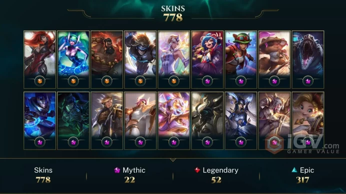 NA - Diamond 2024 - Emerald 2025 - 1248 Skins/Chromas - 22 Mythic - Prestige Inkshadow Yasuo - Ashen Slayer Sylas Chroma - Prestige K/DA Kai'Sa