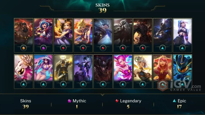 OCEANIA - 220 LVL ~ 40 Skins - Bronze 2021 - 31k Blue Essence - Spirit Guard Udyr - Dawnbringer Riven - God-King Darius - High Noon Lucian OC477
