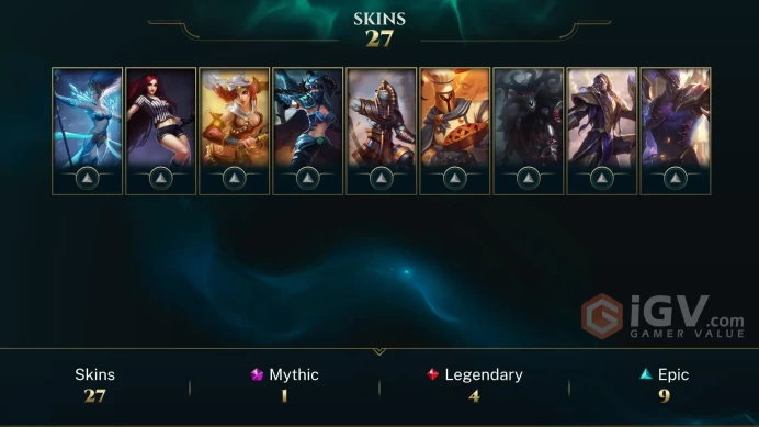 OCEANIA - 220 LVL - Platinum 2019 - 27 Skins - God-King Darius - Annie-Versary - Blood Moon Katarina - Firecracker Vayne - OC475