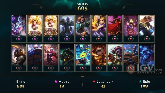 LAN - 399 LVL - ~700 Skins/Chromas - 19 Mythic - Neo PAX Sivir - Ashen Knight Pyke Chroma - Prestige Porcelain Lissandra - Prestiges - OC500