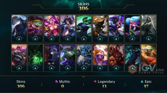 ME - 335 Skins/Chromas - Victorious Graves - Elementalist Lux - Ice Toboggan Corki - Dunkmaster Darius - Almost All Champions - Gold 2017 - MY36