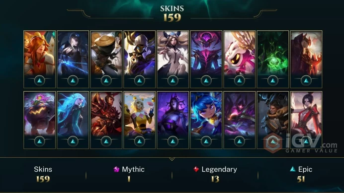 EUW - 271 LVL - Platinum 2024 - 182 Skins/Chromas - 115k Blue Essence - ADC Main - Dark Cosmic Jhin - High Noon Senna - Project: Vayne - WE158