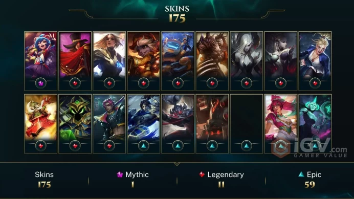 EUW - GOLD 2012 - 144 LVL - All Champions - 175 Skins - 150k Blue E - Victorious Janna - Victorious Elise - Heartsteel Kayn - Worlds 2012  WE156