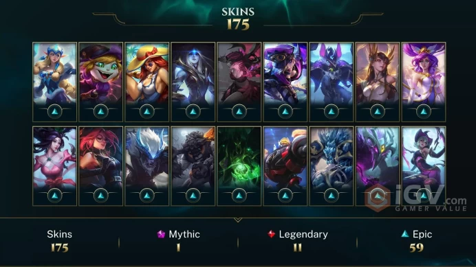 EUW - GOLD 2012 - 144 LVL - All Champions - 175 Skins - 150k Blue E - Victorious Janna - Victorious Elise - Heartsteel Kayn - Worlds 2012  WE156