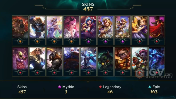 NA - GOLD - 148 LVL - ~ 500 Skins/Chromas - Prestige Arcade Caitlyn - Debonair Zed - Dawnbringer Yone - Odyssey Kayn - Truth Dragon Yasuo MY13