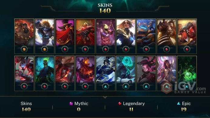 EUW - 66 LVL - Diamond 2014 - Platinum 2015 - Gold 2021 - 140 Skins - Victorious Skins - 23 Rune Pages - Spirit Guard Udyr - WE208