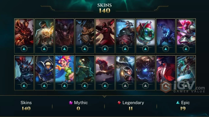 EUW - 66 LVL - Diamond 2014 - Platinum 2015 - Gold 2021 - 140 Skins - Victorious Skins - 23 Rune Pages - Spirit Guard Udyr - WE208