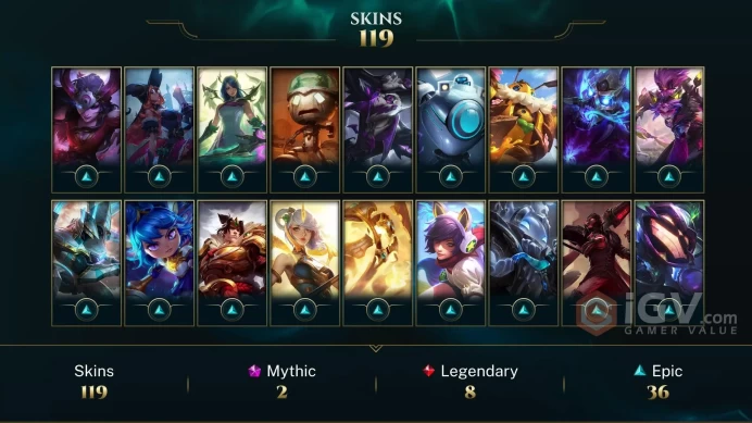 [LAN] - League of Legends | SKINS [117] | Сhampions [174] | LVL [351] | Full access + mail | 