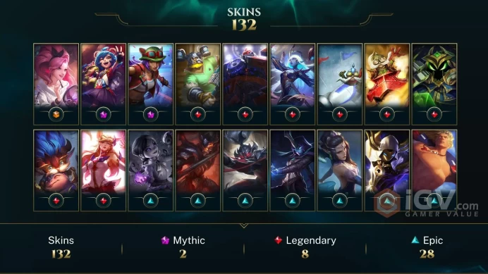 [LAS]-League of Legends | SKINS [135] | Сhampions [149] | LVL [373] | Full access + mail | 