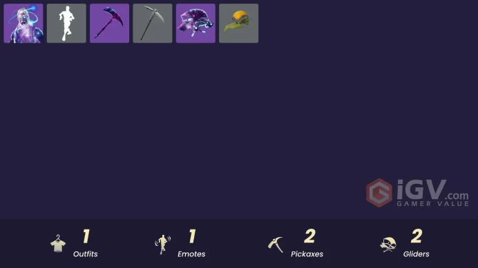 [PC/PSN/XBOX] 1 skins | Galaxy | Galactic Disc | Clawz Retro | Stellar Axe | Discovery | Banner Icon | 0 VB