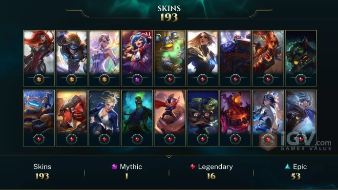 [LAN] - League of Legends | SKINS [194] | Сhampions [164] | LVL [199] | Full access + mail |