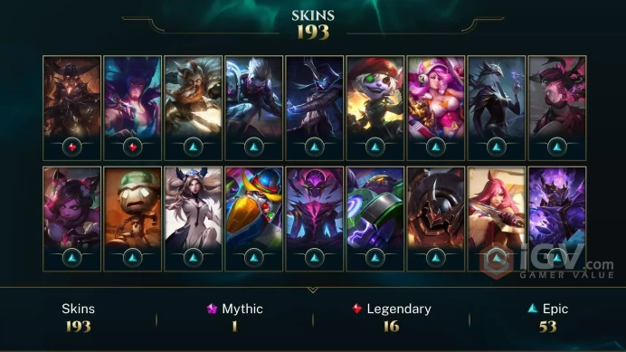 [LAN] - League of Legends | SKINS [194] | Сhampions [164] | LVL [199] | Full access + mail |