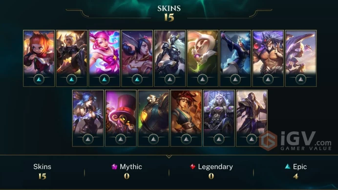 Cuenta LOL LAN | Nivel 88 | +15 Skins | Full Access