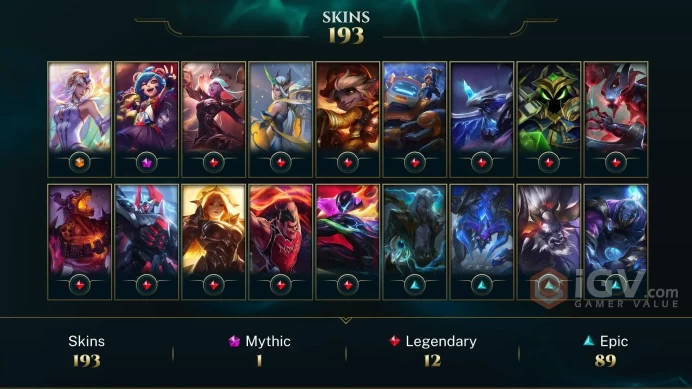 Conta de Liga do Brasil: +193 Skins | Acesso Total | Entrega Instantânea!