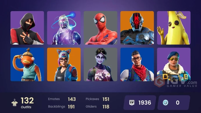 [PC/PSN] 132 skins | Galaxy | IKONIK | WORLD CUP | World Warrior | Point Patroller | Cloud Striker | Royale Bomber | Prodigy | Sultura | 0 VB