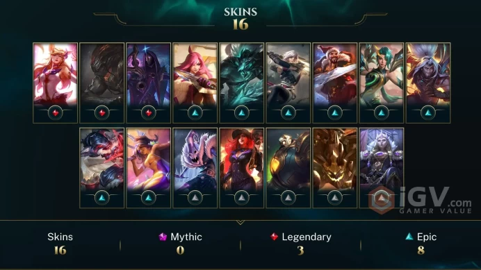 EUNE  Unranked //  +58 Champion / 2535 BE / +16 Skins / 65 Level / Full Access /  Click for Full Details