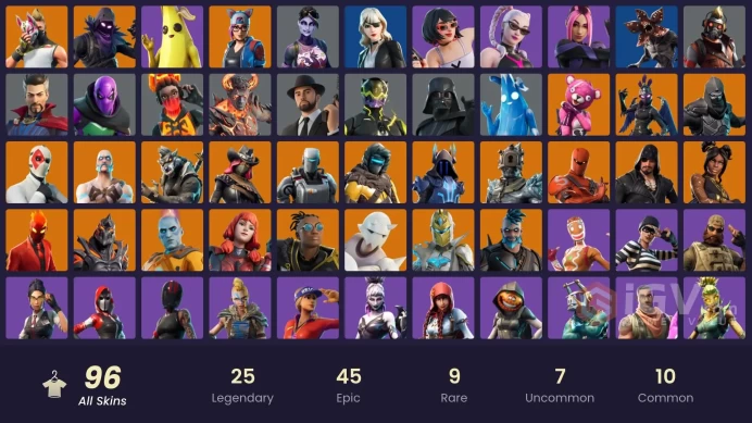 [PC/PSN/XBOX/NINTENDO] FA 96 SKINS | RAGE | RAGNAROK (STAGE 6) | REAPER AXE | STAR WAND | DARTH VADER | CROWBAR | ORANGE JUSTICE | ERISA |