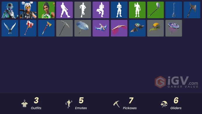 | PC/XBOX | 3 SKINS | Breakpoint | Dizzie | Major Glory | 100 VBUCKS | FCaTj |