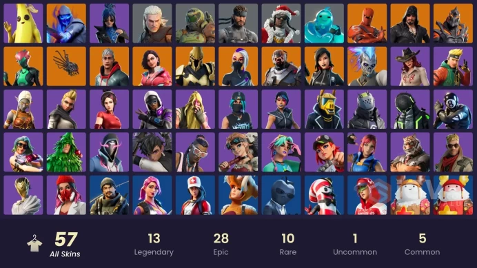 [PC/PSN/XBOX] FA 57 SKINS | XANDER | SOLID SNAKE | DOOM SLAYER | PEELY | 8-BALL VS SCRATCH | BOOGIE DOWN | GERALT OF RIVIA |