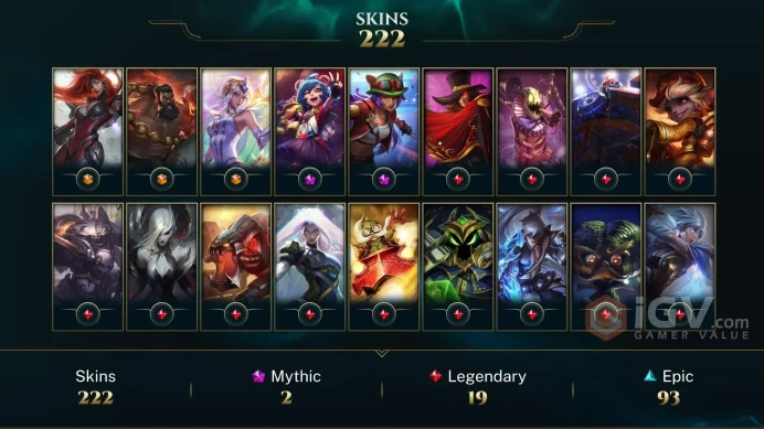 [LAS] - League of Legends | SKINS [220] | Сhampions [176] | LVL [809] | Full access + mail |