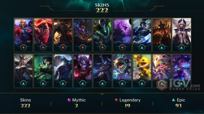 [LAS] - League of Legends | SKINS [220] | Сhampions [176] | LVL [809] | Full access + mail |