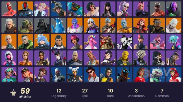 Full Access [PC] 59 Skins - Polar Peely - Spider-Man - Carnage - Darth Vader - Torin #2065