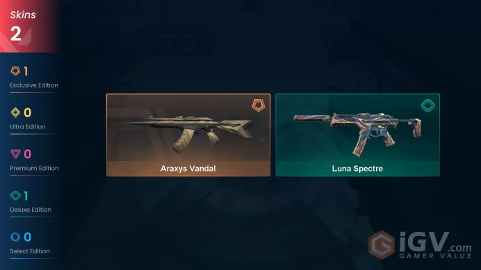 [EU] 2 SKINS | 0 KNIFES | 2 AGENTS | Vandal "Араксис", Spectre "Луна" | Ranked Ready
