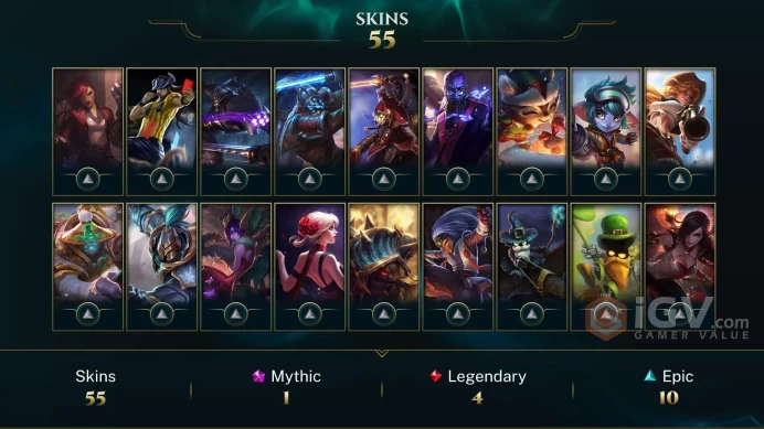 | SG | 54 SKINS | BRONZE 2 | 117 CHAMPIONS | 137 LEVEL | INSTANT DELIVERY | FULL ACCESS | FX8dn |
