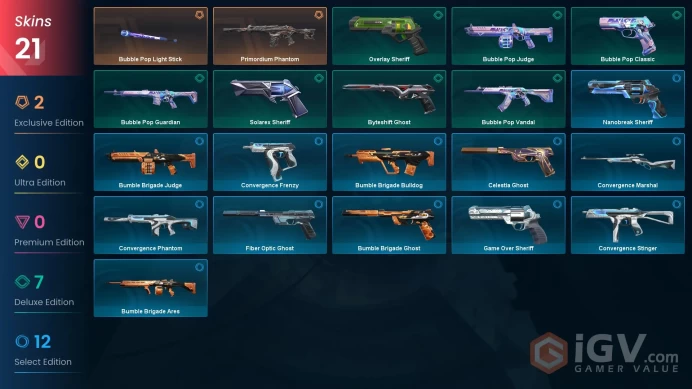 | LATAM | 1 KNIFE | 21 SKINS | VALUE: 2175 VP | Bubble Pop Light Stick | RANKED READY | 148 LEVEL | INSTANT DELIVERY | FULL ACCESS | G0i1k |