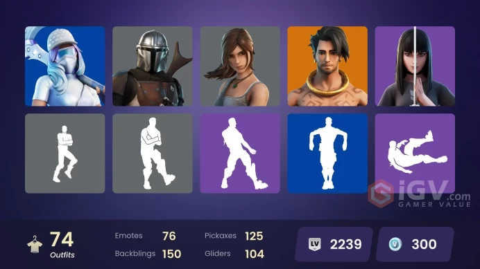 [PC/PSN/XBOX] FA 74 SKINS | MANDALORIAN | LARA CROFT | BOOGIE DOWN | REAPER | RONIN | RAZ | SPIRE ASSASSIN | JOEY | ULTIMA KNIGHT |
