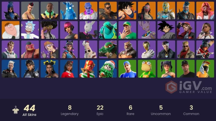 [PC/PSN] FA 44 SKINS | PETER GRIFFIN | SON GOKU | BOOGIE DOWN | JOEY | SPECTRA KNIGHT | OMEGAROK | KADO THORNE | VALERIA | KYMERA |