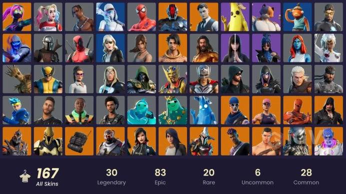 [PC/PSN/XBOX] FA 167 SKINS | OG STW | TRAVIS SCOTT | MERRY MARAUDER | LARA CROFT | PEELY | LAGUNA | AURA | BOOGIE DOWN | FOUNDER'S UMBRELLA |
