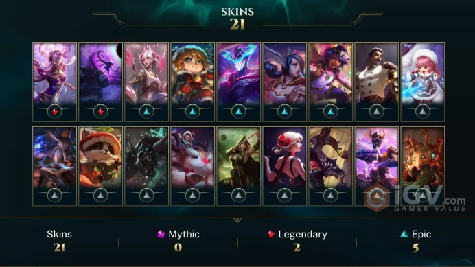 | LAS | 22 SKINS | PLATINUM 2 | 112 CHAMPIONS | 61 LEVEL | INSTANT DELIVERY | FULL ACCESS | G0HFy |