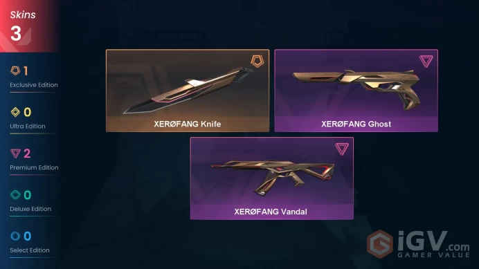 [NA] 3 SKINS | 1 KNIVES |XERØFANG Knife XERØFANG Ghost XERØFANG Vandal