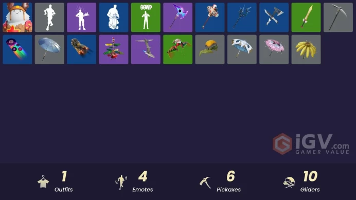 Fortnite Account [PC] 1 skins | Sled Ready Guff | Nemesis Box | Lunarios | Fa-la-la-Llama | Sushi Sign | Redmask Ranker | Clawz Retro | The Dest