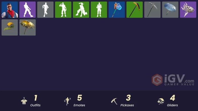 Fortnite Account [PC] 1 skins | Prodigy | Tabulator | Arroyo Pack | Neon Wings | Clawz Retro | Shooting Starstaff | Bananaxe | Boogie Down | Cal