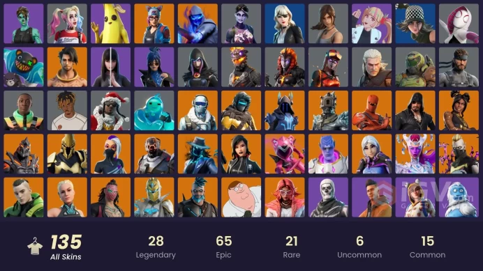 [PC/NINTEDO] 135 skins |  Candy axe. ReaperRaz | Torin | The Scientist | Blackheart | Paradigm (Reality-659) | Ultima Knight | Kymera | Ruin | H