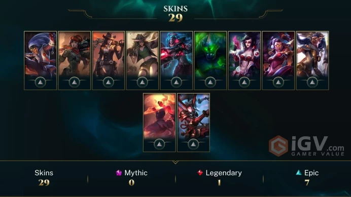 EUW -(S16) BRONZE 3 %0WR - 61 Champ - 30 Good Skins(1 Legendary, 7 Epic) - 6.8K BE - S3 ACC - FULL ACCES - CHEAP