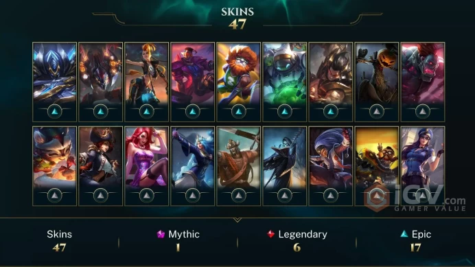 EUW -(S16) SILVER 1(25LP) + HIGH LP GAIN- 95 Champ - 47 Good Skins(1 Ultimate, 1 Mythic, 6 Legendary, 17 Epic) - 41K BE - FULL ACCES - CHEAP