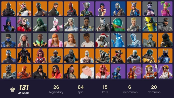 Full Access - [PC] 130 skins | Black Knight , Sparkle Specialist , The Reaper , Blue Squire , Royale Knight