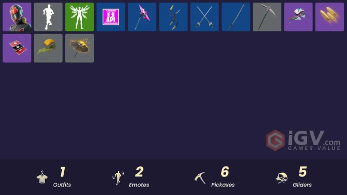 Fortnite Account [PC] 1 skins | Burnoff | Outlaw's Knife Rack | Shamisen Electric | Bunsen Backburner | Hot Pokers | Hanzō Katana | Outlaw's Whi
